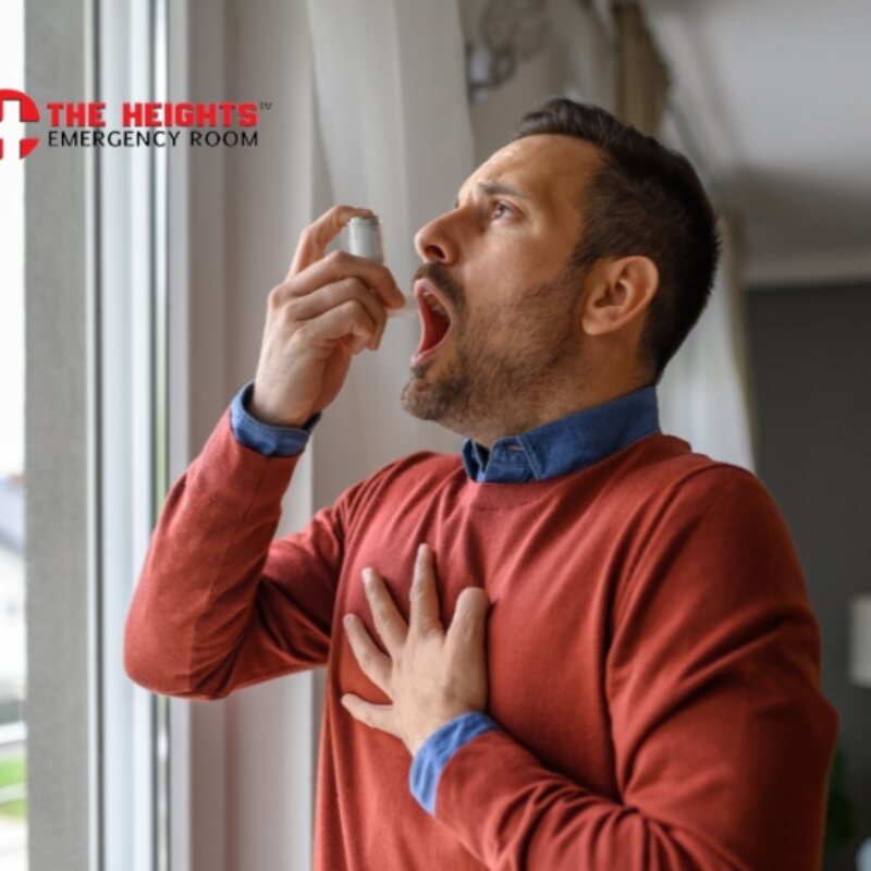 Asthma attack evaluation at The Heights Emergency Room in Houston