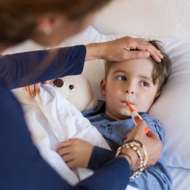 High fever and infection evaluation at The Heights Emergency Room in Houston