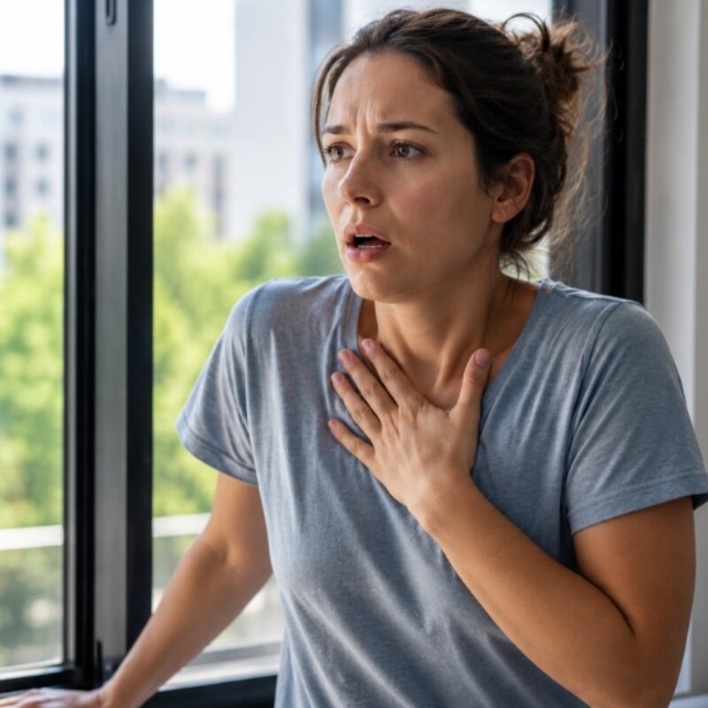 Shortness of breath evaluation at The Heights Emergency Room in Houston